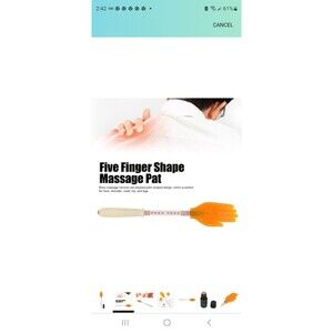 Massage Hammer Stick, Hand Palm Shaped Body Massage Hammer Pat